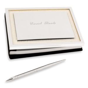 Lenox Jubilee Pearl Guestbook with Pen